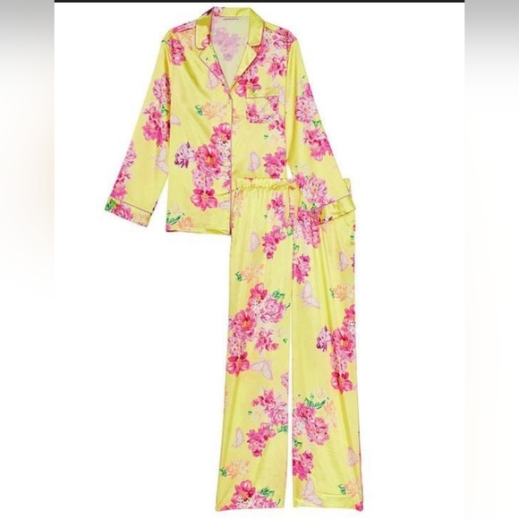 Victoria's Secret Other - Victoria's Secret Yellow Floral Pajamas